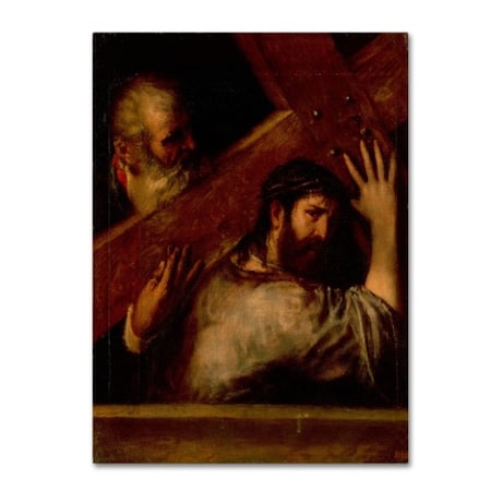 Trademark Fine Art Titian 'Carrying Of The Cross' Canvas Art, 35x47 AA01162-C3547GG